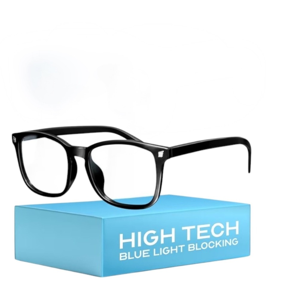 Livho Blue Light Blocking‎ Glasses Black Square Frame Computer Gaming Eyewear